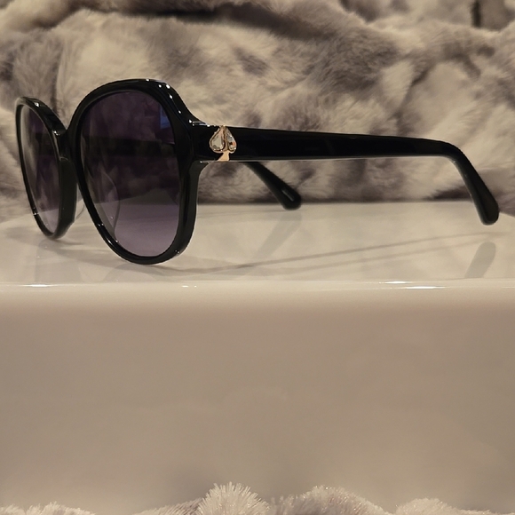 Kate Spade Black Sandi Sunglasses Brand New In Case - Picture 2 of 13